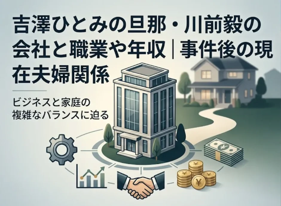 吉澤ひとみの旦那・川前毅の会社と職業や年収｜事件後の現在の夫婦関係