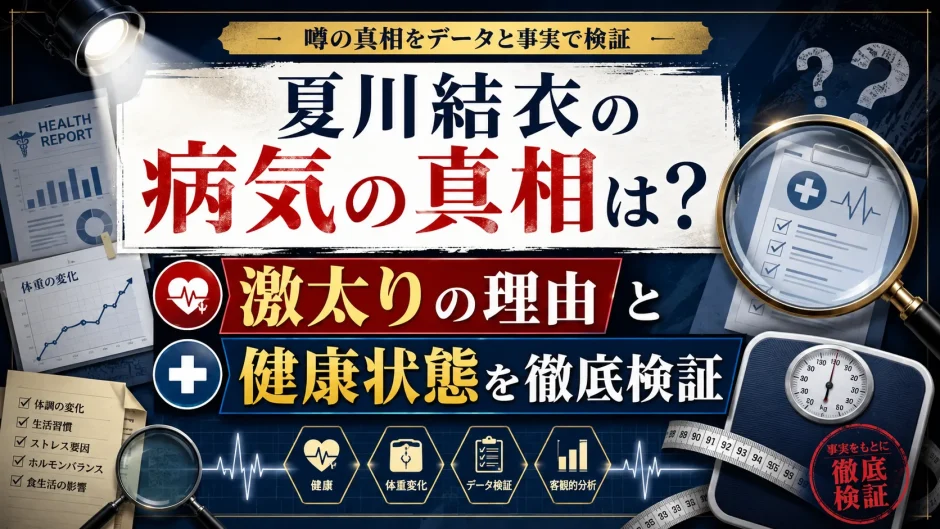 夏川結衣の病気の真相は？激太りの理由と健康状態を徹底検証