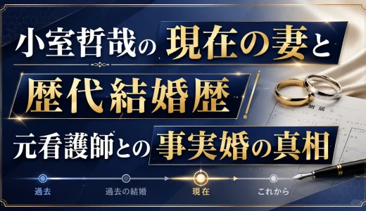 小室哲哉の現在の妻と歴代結婚歴｜元看護師との事実婚の真相