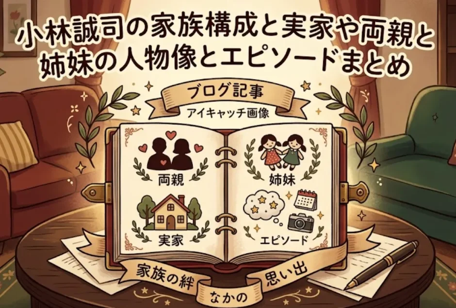 小林誠司の家族構成と実家や両親と姉妹の人物像とエピソードまとめ