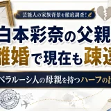 白本彩奈の父親は離婚で現在も疎遠？ベラルーシ人の母親を持つハーフの出自