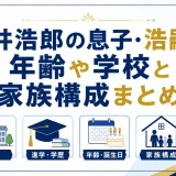 石井浩郎の息子・浩嗣の年齢や学校と家族構成まとめ