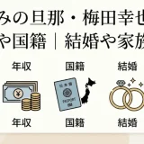 鈴木えみの旦那・梅田幸也の職業と年収や国籍｜結婚や家族構成も