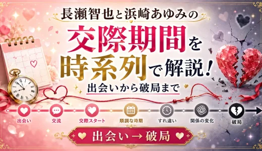 長瀬智也と浜崎あゆみの交際期間を時系列で解説！出会いから破局まで