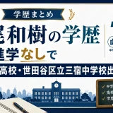飯尾和樹の学歴｜大学進学なしで東京学園高校・世田谷区立三宿中学校出身